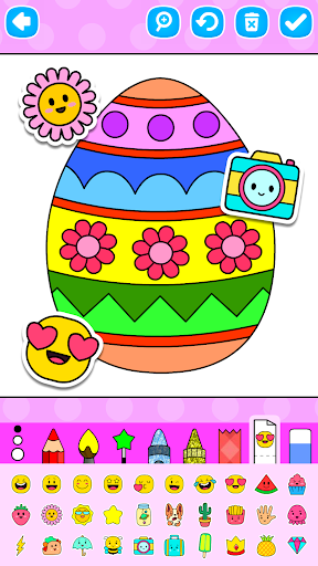 Easter Egg Coloring Pages Screenshot 1