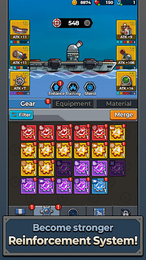 WarShip Go: Monster Wave Screenshot 1